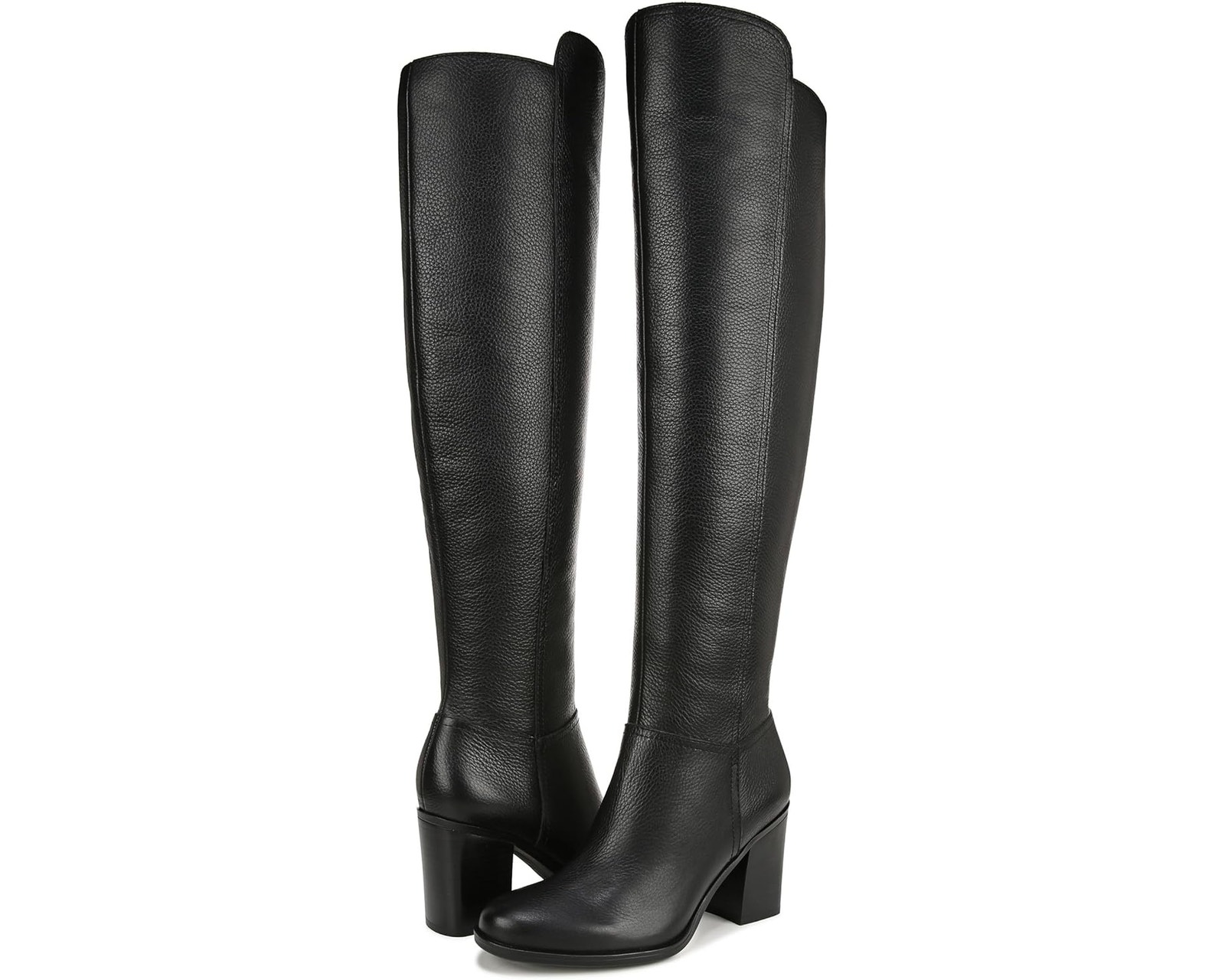 Naturalizer Womens Kyrie Knee High Boots Us 8.5 M Wide Calf Black Leather Nib
